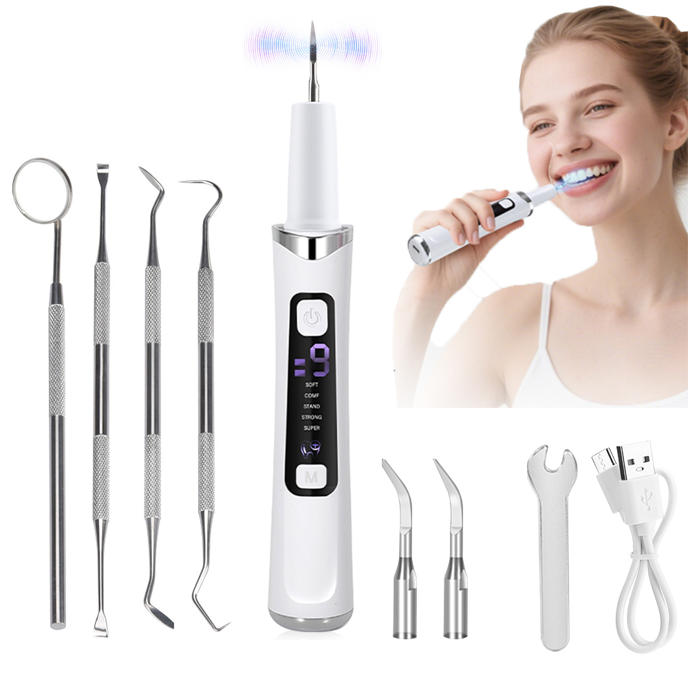 Teeth Whitening Uv - 5 モード電気超音波歯科スケーラー 9 レベル歯クリーナー歯石口腔歯石除去歯の汚れクリーナー歯のクリーニング
