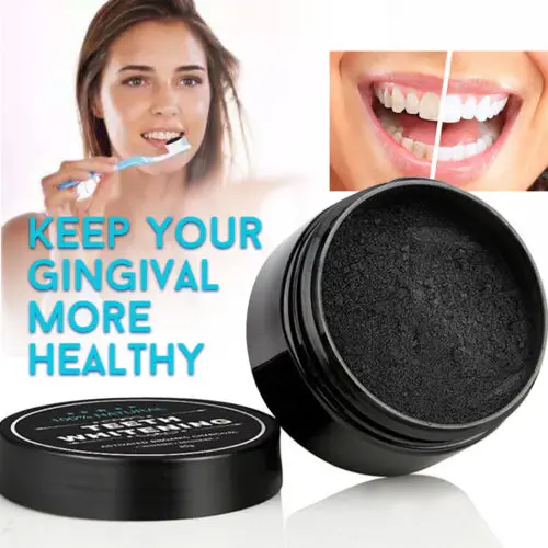 Whitening Powder Activated - 歯のホワイトニングパウダー,口腔洗浄パッキング,竹炭,白,歯磨き粉,30g