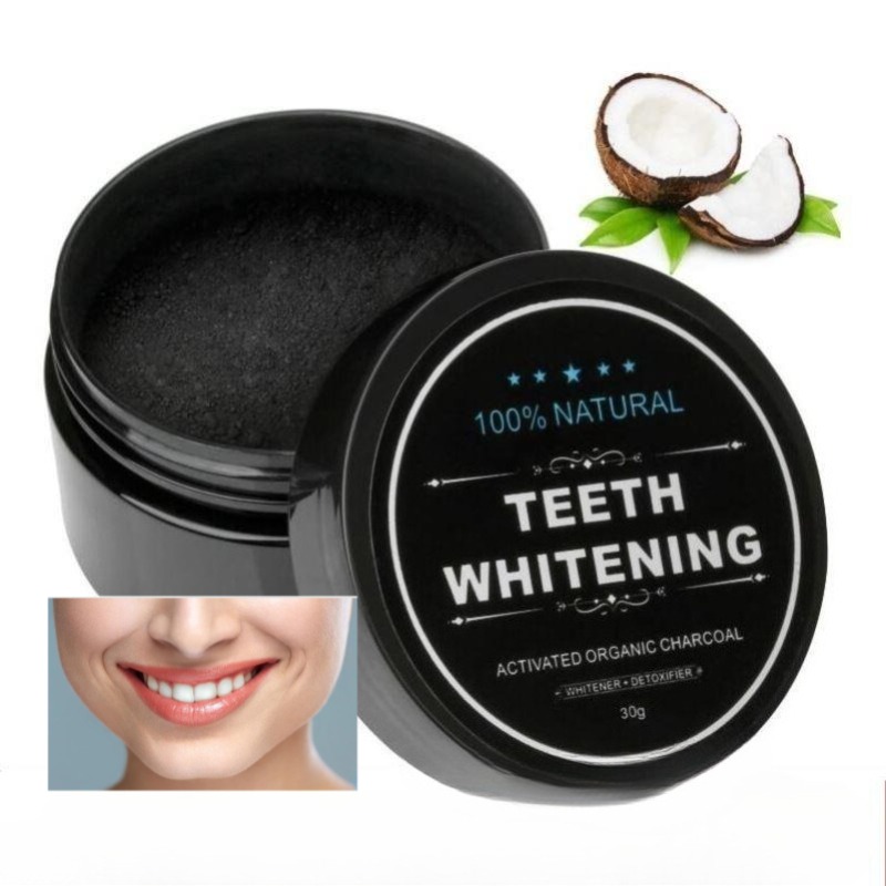 Whitening Powder Activated - 1 ボックス活性炭歯ホワイトニングパウダー、木炭歯クリーニングパウダー、ココナッツシェル活性炭パウダークラシック