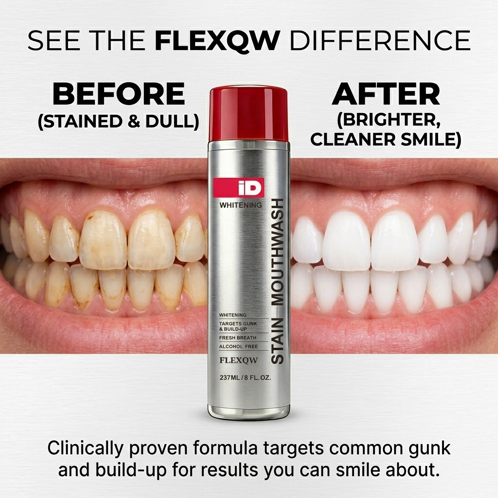 Teeth Whitening Products - ヒスマイルIDホワイトニングステインマウスウォッシュ237ml 長時間フレッシュブレス 歯の汚れや歯垢を除去し、歯を白くする オーラルケア