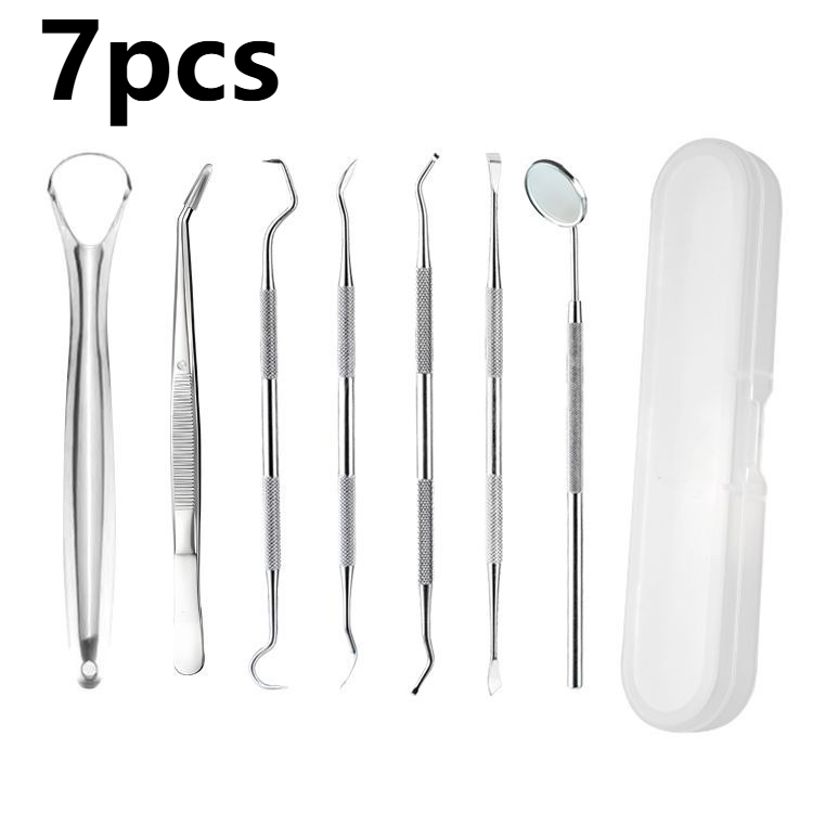 Teeth Whitening Machine Professional - 3/4/5/6/7 個歯科医ツールプロフェッショナルステンレス鋼歯石除去つまようじプラークスクレーパー歯のクリーニング歯科キット