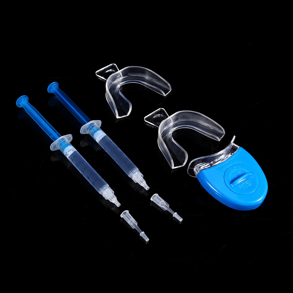 Teeth Whitening With Laser - 6 個家庭用歯科ホワイトニングキット 3 ミリリットル漂白ジェル歯科トレイ歯ホワイトナープロフェッショナルレーザー光はホワイトニングを加速します