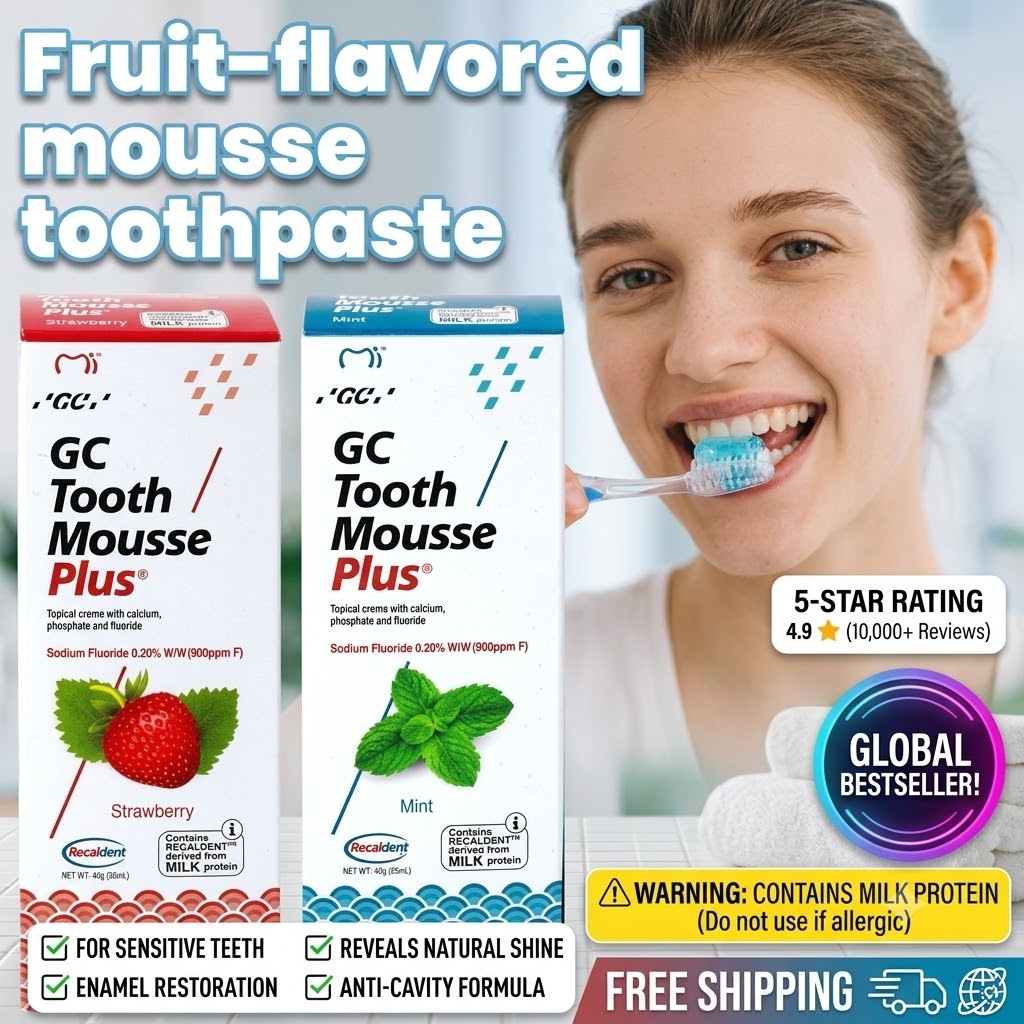 50g GCフルーツフレーバームース歯磨き粉、虫歯予防、歯の - Teeth Whitening Cream のレビューと価格
