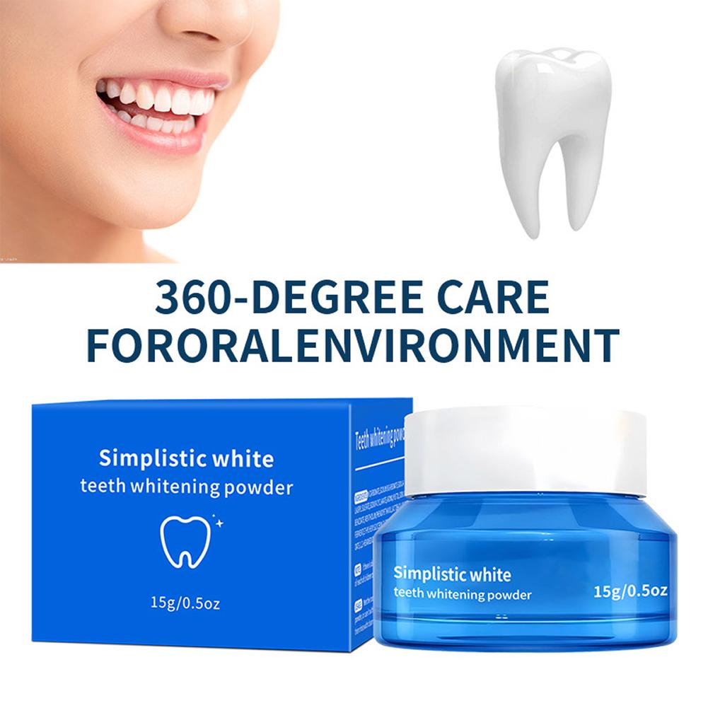 シンプルなホワイトニングパウダー、ステイン除去歯磨き粉、歯垢 - Teeth Whitening Bleach のレビューと価格