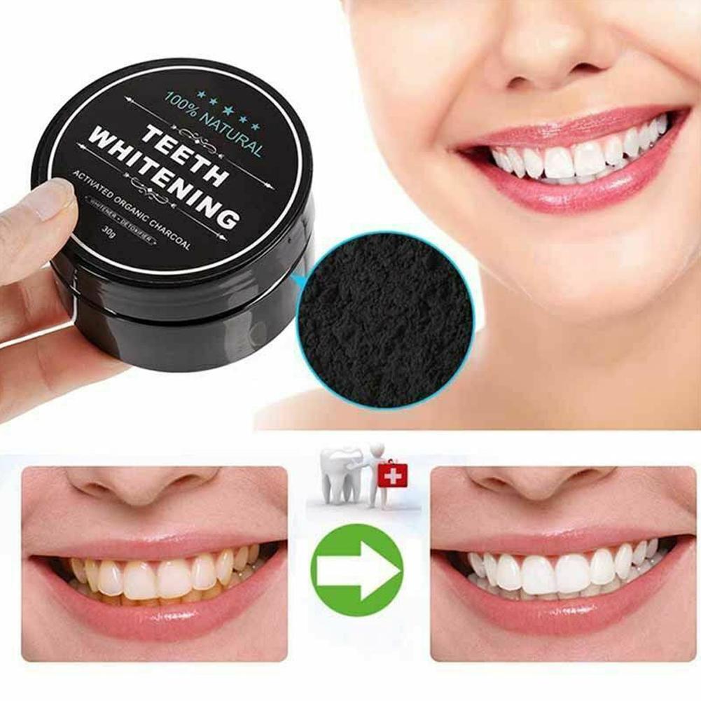 活性有機炭パウダー歯磨き粉 歯をきれいにし、強化し、白くする - Whitening Powder Activated のレビューと価格