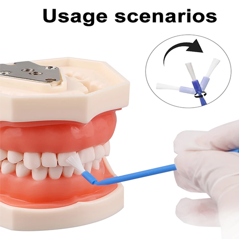 100 個歯科用使い捨てマイクロブラシアプリケーター曲げ可能 - Teeth Whitening Products のレビューと価格