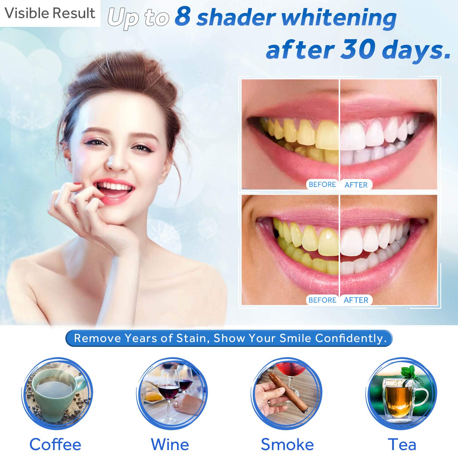 歯のホワイトニングジェル詰め替えシリンジ歯の漂白ジェルインビ - Teeth Whitening Essence のレビューと価格