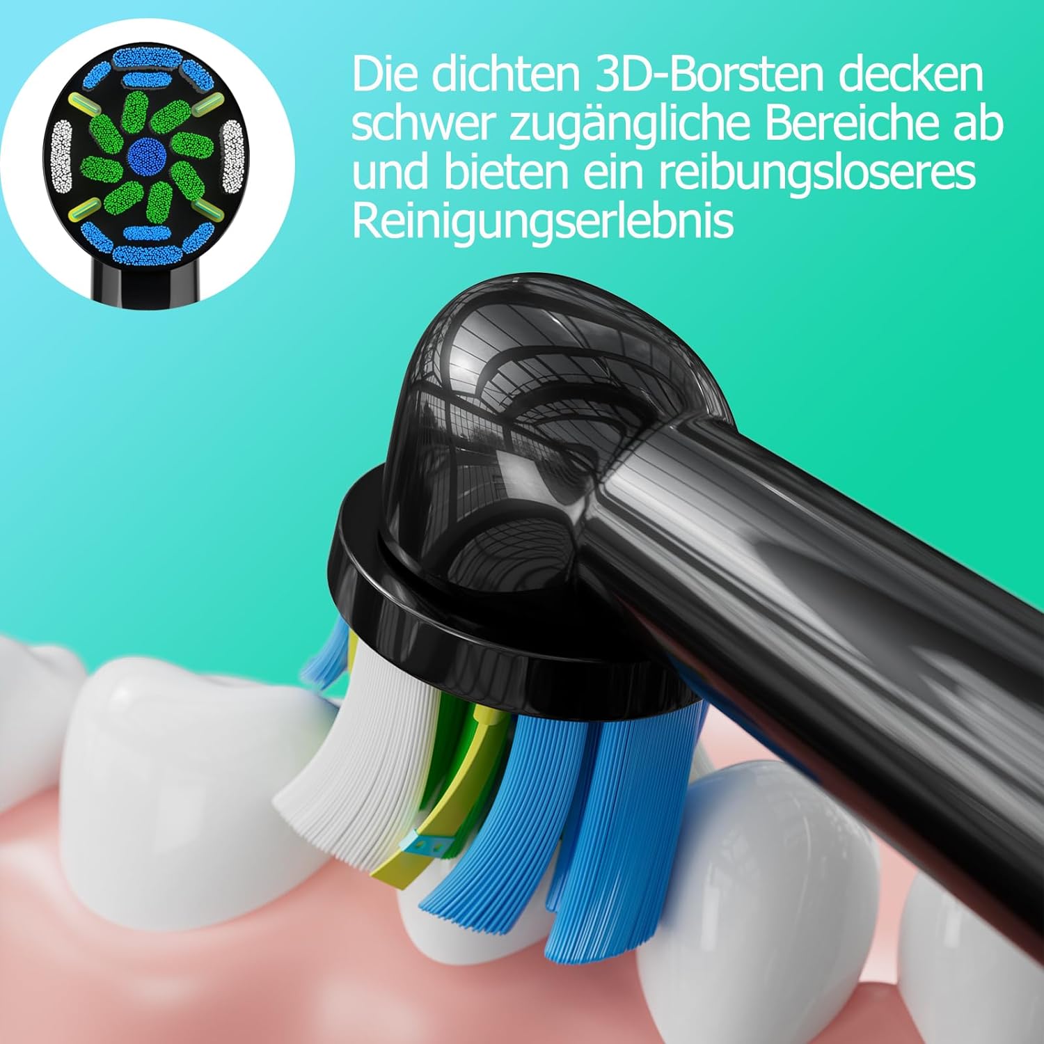 オーラル B 電動歯ブラシと互換性のある歯ブラシヘッド 8  - Teeth Whitening Machine Professional のレビューと価格