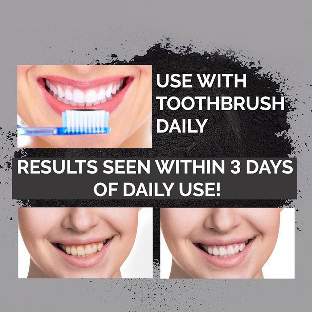 天然の歯のホワイトニングパウダー,有機活性炭,10個,30g - Teeth Whitening Activated Organic Charcoal のレビューと価格