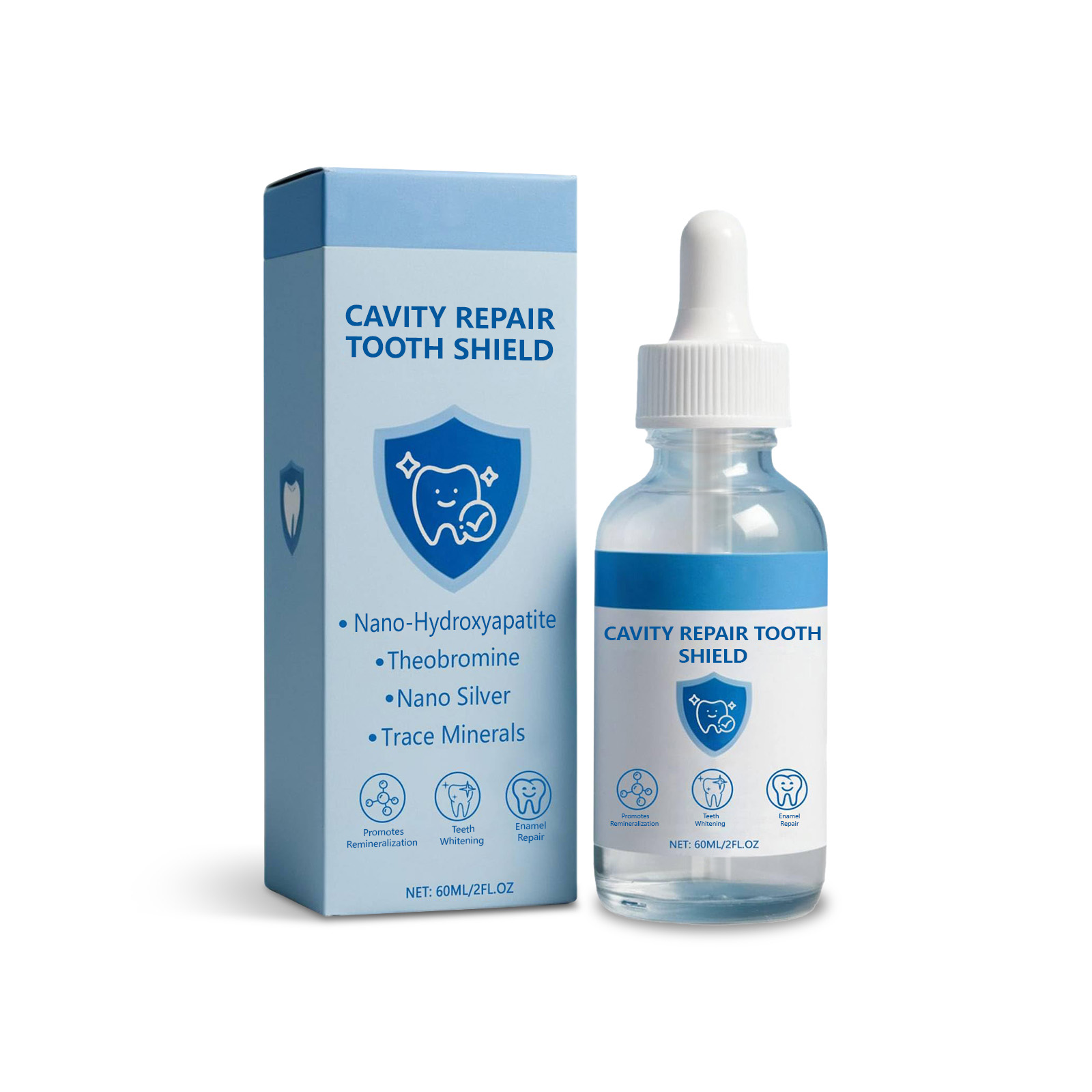 虫歯修復歯磨き美容液 穏やかなデンタルケア液 歯の美白エッセ - Teeth Whitening Essence のレビューと価格