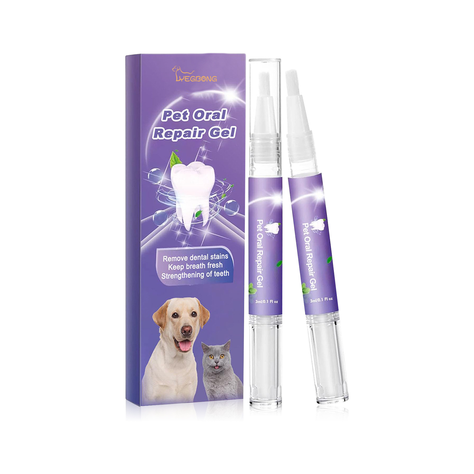ペット口腔修復ジェル子犬歯石除去消臭剤白くする猫犬歯ステイン - Teeth Whitening Cream のレビューと価格