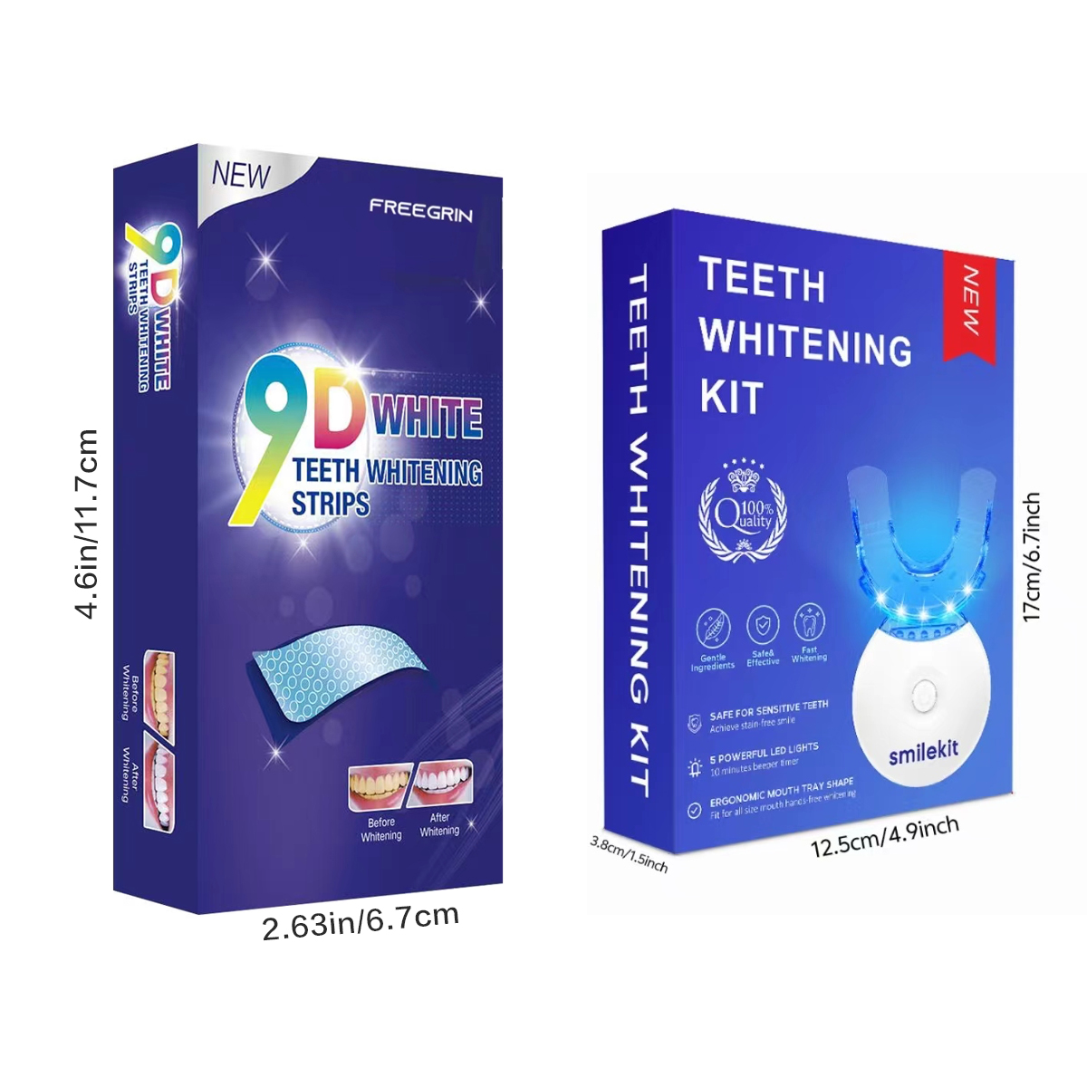 歯のホワイトニングキット - 5X LEDライト歯のホワイト - Teeth Whitening Uv のレビューと価格