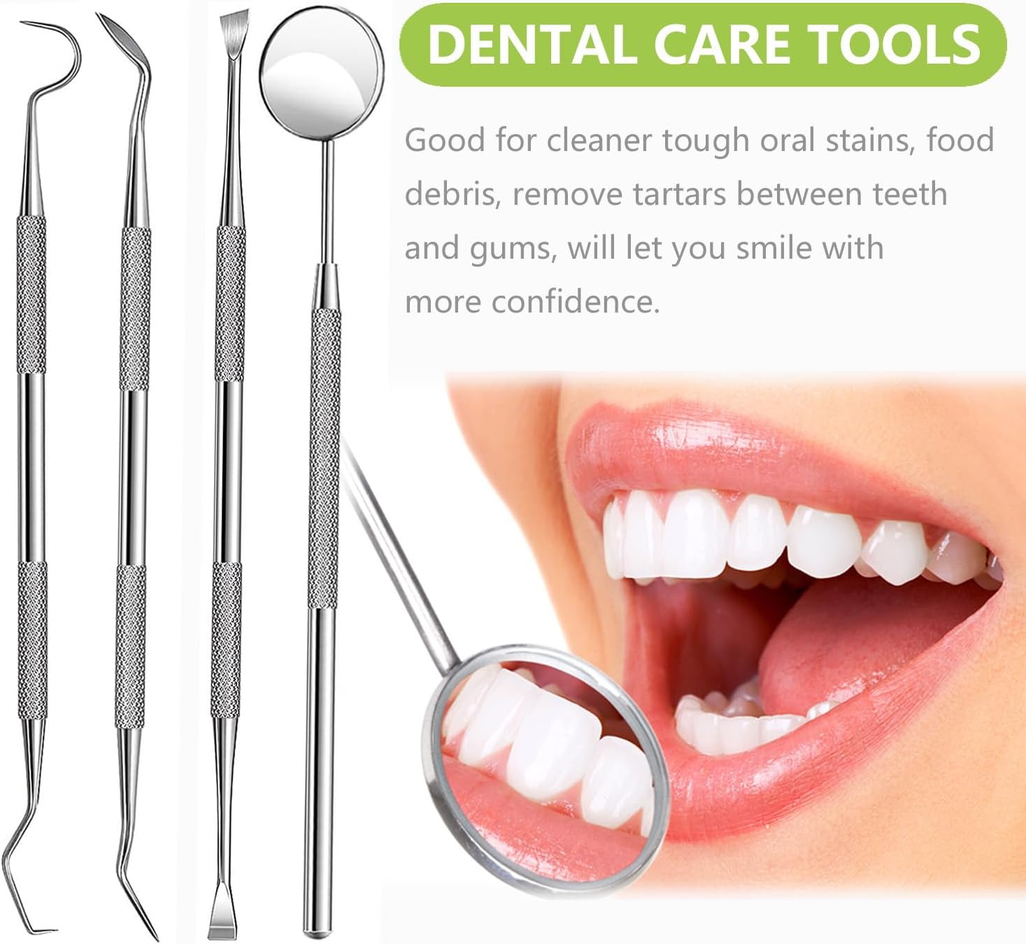 プロの歯のクリーニング口腔ケア衛生キット、ステンレス鋼のデン - Teeth Whitening Machine Professional のレビューと価格