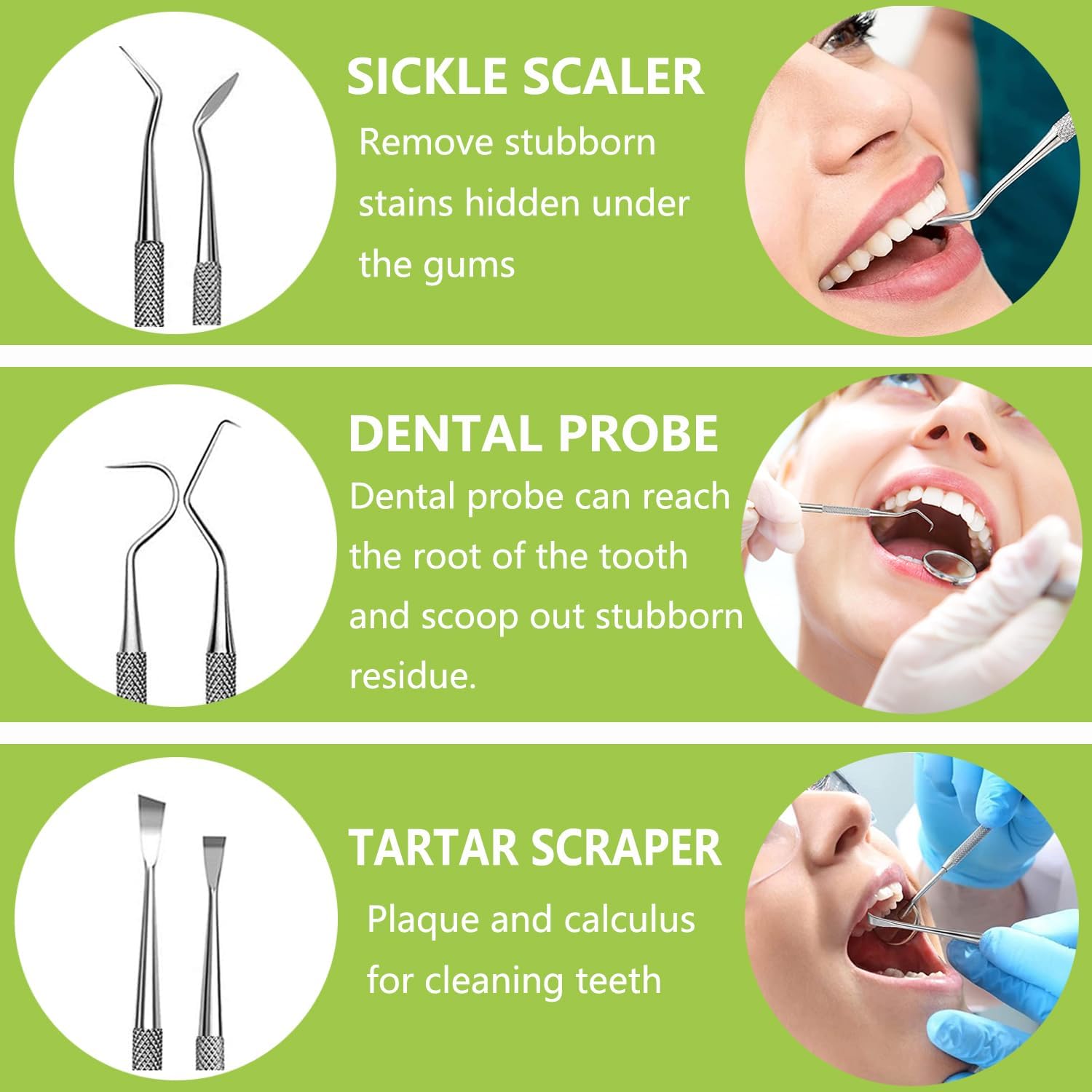 プロの歯のクリーニング口腔ケア衛生キット、ステンレス鋼のデン - Teeth Whitening Machine Professional のレビューと価格