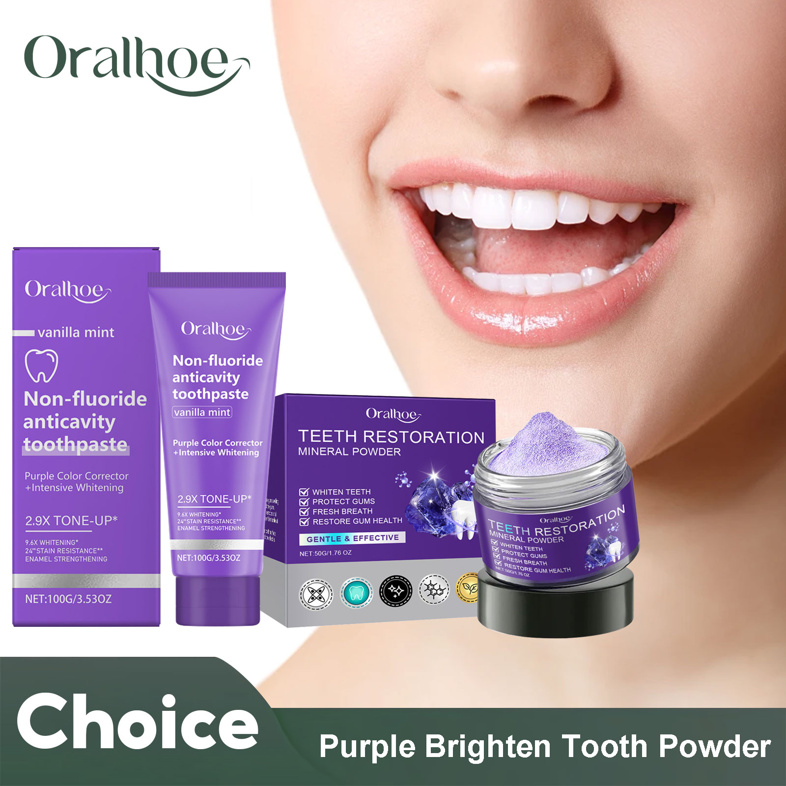 歯の修復ミネラルパウダー,歯のホワイトニング,汚れの除去,口 - Teeth Whitening Bleach のレビューと価格