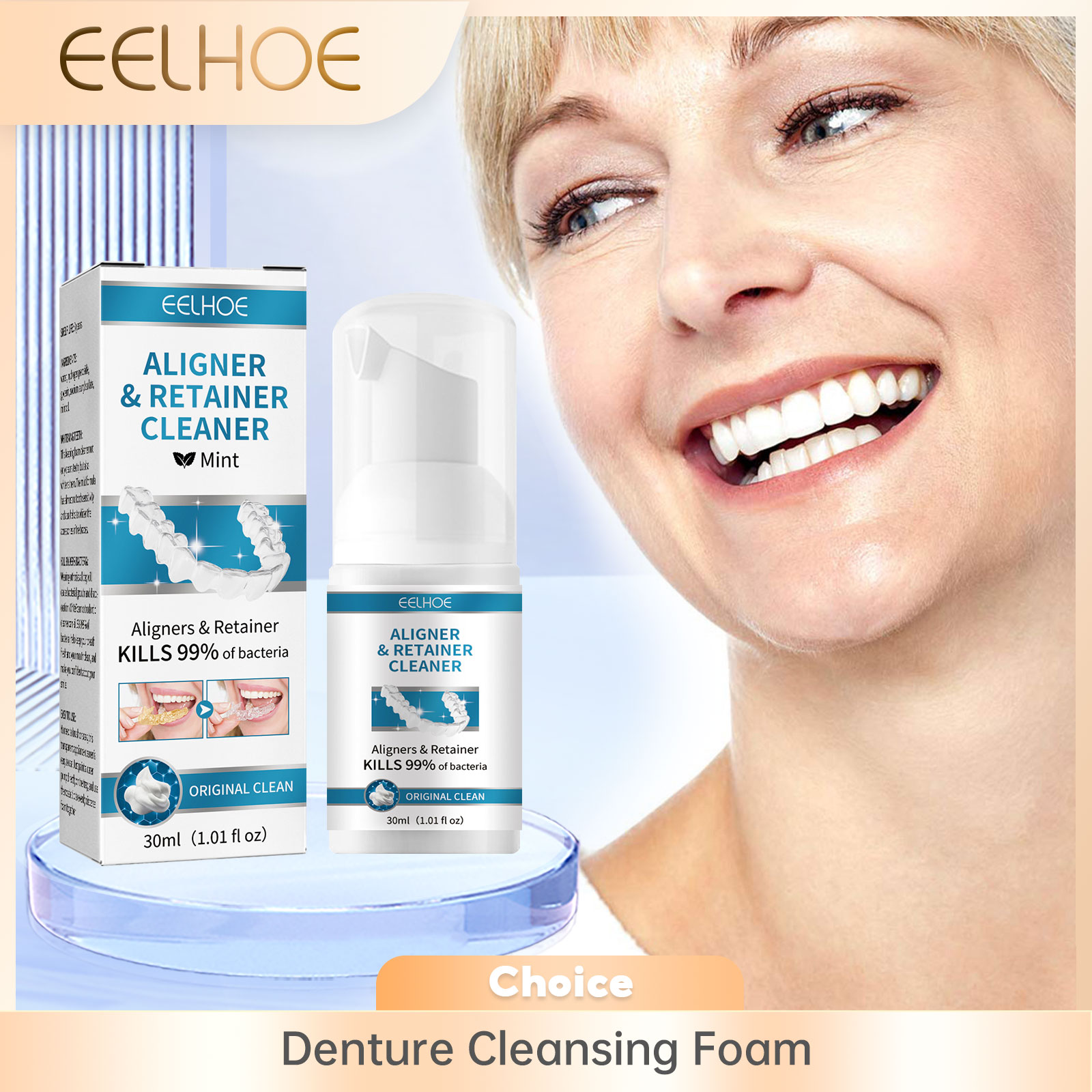 アライナー義歯クリーナーフォームディープクリーニングブレース - Teeth Whitening Cream のレビューと価格